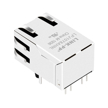 LPJ1078AHNL 10/100 Base-T Однопортовый RJ45 Ethernet-разъем с креплением вверх, зеленый/желтый светодиод, изображение 4