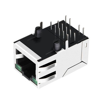 Συμβατό με Belfuse SI-52003-F LINK-PP LPJ1096AWNL 10/100 Base-T Tab Up Πράσινο/Πράσινο LED Μονής Θύρας με Θωρακισμένη Υποδοχή Δικτύου RJ-45 εικόνα 3