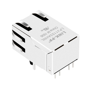 X Meerdere XPJH-01D-4-P23-170 compatibel LINK-PP LPJ1153AHNL 10/100 Base-T Tab Up Groen/Gele LED Enkele Poort PoE Netwerk RJ45 PCB-aansluiting afbeelding 5