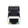 Hanrun HR941199C Compatible LINK-PP LPJ1253AHNL 10/100 Base-T Tab Up Green/Yellow Led Single Port Cat5e Shielded POE RJ 45 Connector thumb image 2
