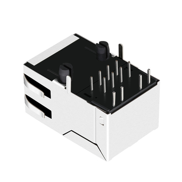 Pulse J1012F21C Compatible LINK-PP LPJ1012AGNL 10/100 Base-T Tab Up Yellow/Green Led Single Port Modular Jack RJ 45 Connector image 4