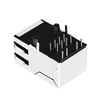 WIJ 7499011225 Compatibel LINK-PP LPJ1014AWNL 10/100 Base-T 1x1 poort RJ45 modulaire jack met geïntegreerde magneten, lipje omhoog, groen/groene led (afbeelding 4)