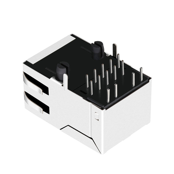 Συμβατό με Belfuse SI-52003-F LINK-PP LPJ1096AWNL 10/100 Base-T Tab Up Πράσινο/Πράσινο LED Μονής Θύρας με Θωρακισμένη Υποδοχή Δικτύου RJ-45 εικόνα 4