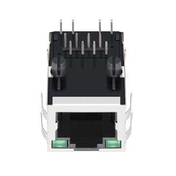 Molex 0480251090 Compatibel LINK-PP LPJ6014AWNL 10/100 Base-T Tab Up Groen/Groene LED Enkele Poort Geïntegreerde Connector RJ 45 Modules afbeelding 2