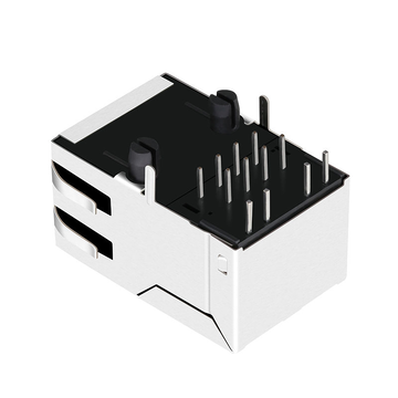 Совместимость с импульсным JXR1-0012NL LINK-PP LPJ6026ABNL 10/100 Base-T Однопортовый магнитный разъем RJ45 с язычком вверх, зеленый/желтый светодиод (изображение 4)