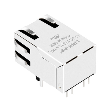 Belfuse SI-51009-F Compatible LINK-PP LPJG17332A8NL 100/1000 Base-T Tab Up Green/Yellow&Green Led Single Port 10P8C RJ45 Networking Connector image 5