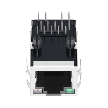 Belfuse SI-51009-F Compatible LINK-PP LPJG17332A8NL 100/1000 Base-T Tab Up Green/Yellow&Green Led Single Port 10P8C RJ45 Networking Connector image 2