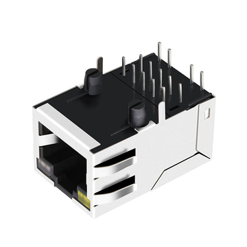 X Multiple XMH-01D-E-LB3-1-770 Συμβατό LINK-PP LPJG17333ASNL 100/1000 Base-T Μονής Θύρας RJ45 Υποδοχή Jack Tab Up Κίτρινο/Πορτοκαλί&Πράσινο LED εικόνα 3