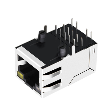 Belfuse SI-51011-F Compatibel LINK-PP LPJG17432AONL 100/1000 Base-T Tab Up Oranje & Groen/Gele LED Enkele Poort Connectoren RJ 45 Modules afbeelding 3