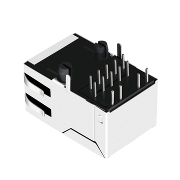 Belfuse SI-51011-F Compatibel LINK-PP LPJG17432AONL 100/1000 Base-T Tab Up Oranje & Groen/Gele LED Enkele Poort Connectoren RJ 45 Modules afbeelding 4