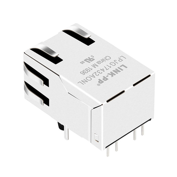 Belfuse SI-51011-F Compatibel LINK-PP LPJG17432AONL 100/1000 Base-T Tab Up Oranje & Groen/Gele LED Enkele Poort Connectoren RJ 45 Modules afbeelding 5
