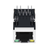 Belfuse 0817-1AX1-11-F Compatible LINK-PP LPJ1026BGNL 100 Base-T Single Port RJ45 with Integrated Magnetics Tab Up Yellow/Green Led thumb image 2