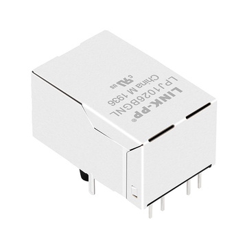 Belfuse 0817-1AX1-11-F Συμβατό LINK-PP LPJ1026BGNL 100 Base-T Μονής Θύρας RJ45 με Ενσωματωμένα Μαγνητικά Στοιχεία Tab Up Κίτρινο/Πράσινο LED Εικόνα 5