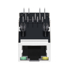 X Mehrere XPJH-01D-1-D25-110 kompatibel LINK-PP LPJ1149BGNL 100 Base-T Single Port RJ45 PoE Magjack Tab Up Gelb/Grüne LED-Daumenbild 2