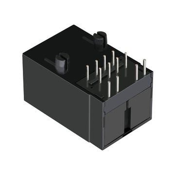 وحدة Belfuse SI-80055-F متوافقة مع LPJ1014NHNL 10/100 Base-T أحادية المنفذ RJ45، مزودة بمؤشر LED أخضر/أصفر، الصورة 3
