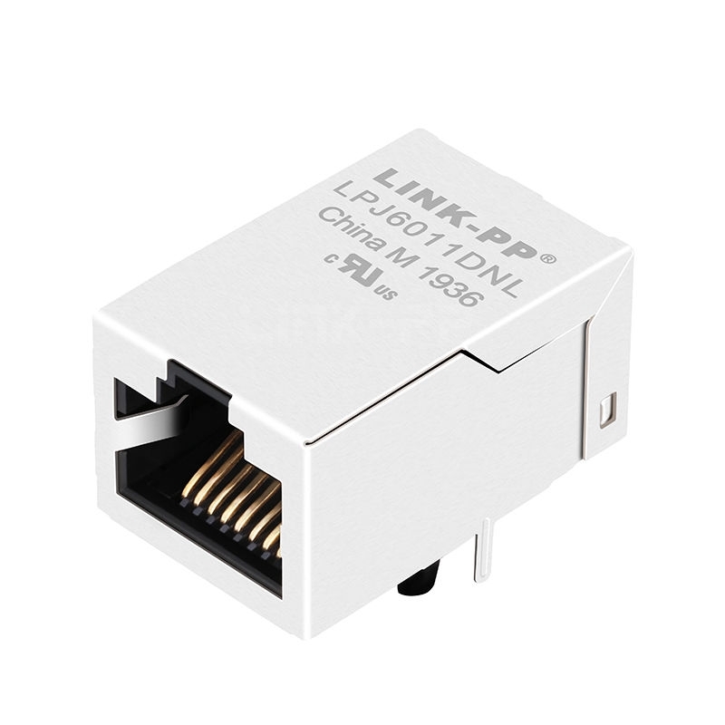 Pulse JXR1-0005NL Compatible LINK-PP LPJ6011DNL 10/100 Base-T Tab Up Without Led Single Port Shielded RJ 45 Jack