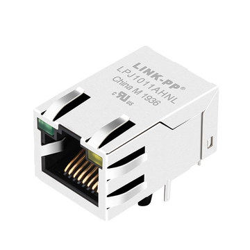 47F-1205GYD2 10/100 Base-T 1x1 포트 RJ45 암 커넥터(변압기 탭 포함) 녹색/노란색 Led 호환 가능 LINK-PP LPJ1011AHNL