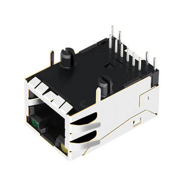 Συμβατό με Belfuse 08B0-1D1T-06-F LINK-PP LPJ2011KGNL 100 Βύσμα βάσης-Τ RJ45 Μαγνητική Μονή Θύρα Tab Up Κίτρινο/Πράσινο LED Εικόνα 3