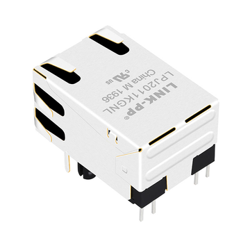 Συμβατό με Belfuse 08B0-1D1T-06-F LINK-PP LPJ2011KGNL 100 Βύσμα βάσης-Τ RJ45 Μαγνητική Μονή Θύρα Tab Up Κίτρινο/Πράσινο LED Εικόνα 5