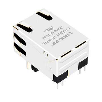 متوافق مع Belfuse 08B0-1G1T-06-F LINK-PP LPJ2011KWNL منفذ واحد 10/100 Base-T RJ-45 مقابس مغناطيسية مدمجة، مؤشر LED أخضر/أخضر، الصورة 5