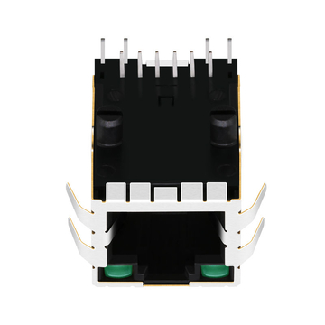 LPJ2011KWNL منفذ واحد مدمج مغناطيسي RJ45 بتقنية 10/100 Base-T، مؤشر LED أخضر/أخضر، صورة 4