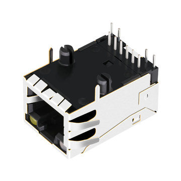 Belfuse 08B0-1X1T-06 Compatible LINK-PP LPJ2011KONL 10/100 Base-T Single Port Integrated RJ45 Connector Tab Up Orange&Green/Yellow Led image 3