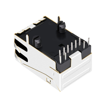 Pulse JP011821UNL Compatible LINK-PP LPJ2011KONL 10/100 Base-T Tab Up Orange&Green/Yellow Led Single Port Lan Jack RJ-45 Connector image 4