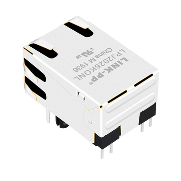 RTA-364A1R1A-compatibel LINK-PP LPJ2026KONL 10/100 Base-T Tab Up Oranje & Groen/Gele LED Enkele Poort RJ-45 Connector Module afbeelding 5