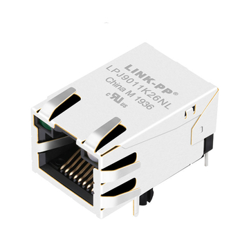 YDS 47F-1212GDD2NL Compatible LINK-PP LPJ9011K26NL 10/100 Base-T Single Port Shielded RJ45 Connector Tab Up Green/Orange&Green Led