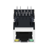 RTA-110AHQ1A Compatible LINK-PP LPJ1075-1BHNL 100 Base-T Single Port RJ45 Magnetic POE Modular Jack Tab Up Green/Yellow Led thumb image 2