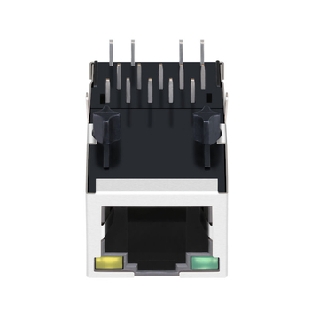 Συμβατό με RTA-110AHQ1A LINK-PP LPJ1075-1BHNL 100 Base-T Μονής Θύρας RJ45 Μαγνητική Υποδοχή POE Modular Tab Up Πράσινη/Κίτρινη Εικόνα LED 2
