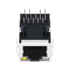 LINK-PP LPJG17305-1AONL 100/1000 Base-T Однопортовый магнитный разъем RJ45 с фиксатором и оранжево-зелено-желтым светодиодом (изображение 2)