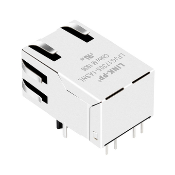 LPJG17305-1ASNL 100/1000 Base-T Single Port Gigabit RJ45 Connector Magnetics Jack Tab Up Yellow/Orange&Green Led image 5