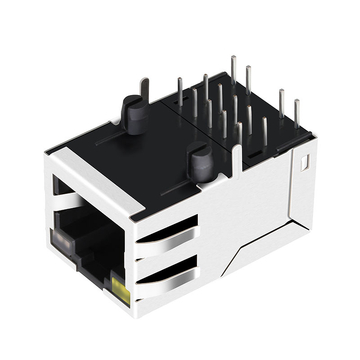 LPJG17305-1ASNL 100/1000 Base-T Single Port Gigabit RJ45 Connector Magnetics Jack Tab Up Yellow/Orange&Green Led image 3