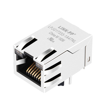 RTA-1S4A9W1F 호환 LINK-PP LPJG17333-1A47NL 100/1000 베이스-T 탭 업 RJ45 이더넷 Magjack 1x1 포트 노란색&녹색/노란색&녹색 Led