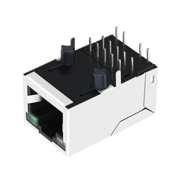RTA-193AGL1A-compatibel LINK-PP LPJG17391-1B53NL 100/1000 Base-T Tab Up Oranje & Groen/Groene LED 1x1 Poort 10P8C RJ-45 Module afbeelding 3