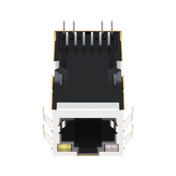 Совместимость с Belfuse L826-1X1T-06-F LINK-PP LPJK0005AONL Модульные разъемы RJ45 10/100 Base-T 8P8C с контактами вверх, оранжево-зелено-желтый светодиод (изображение 2)