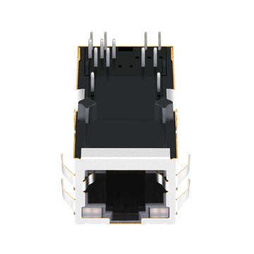 Συμβατό με Belfuse 0826-1B1T-57-F LINK-PP LPJK1014A55NL 10/100 Base-T 1x1 Port POE RJ45 Magjack Tab Up Orange&Green/Orange&Green LED εικόνα 2