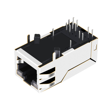 Συμβατό με Belfuse 0826-1B1T-57-F LINK-PP LPJK1014A55NL 10/100 Base-T 1x1 Port POE RJ45 Magjack Tab Up Orange&Green/Orange&Green LED εικόνα 3