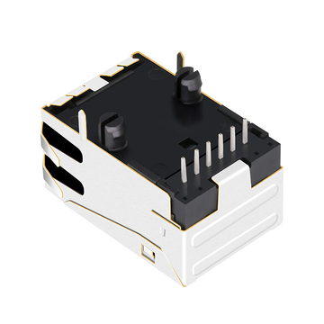 Συμβατό με Amphenol RJMG163007101NR LINK-PP LPJ2030CNL 10/100 Base-T Ethernet Jack RJ45 Magnetics 1x1 Θύρα Tab Up Χωρίς LED εικόνα 4