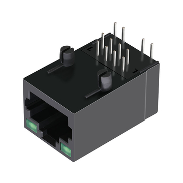 Совместимый с Belfuse SI-80024-F неэкранированный разъем RJ45 LPJ1014NWNL 1000 Base-T, с контактом вверх, зеленый/зеленый светодиод, изображение 3