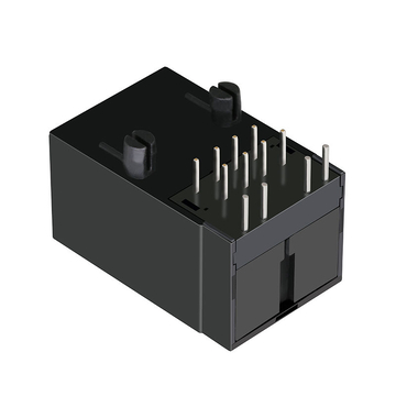 LPJ1014NWNL 1000 Base-T Неэкранированный разъем RJ45 1x1 Порт, вкладка вверх, зеленый/зеленый светодиод, изображение 5