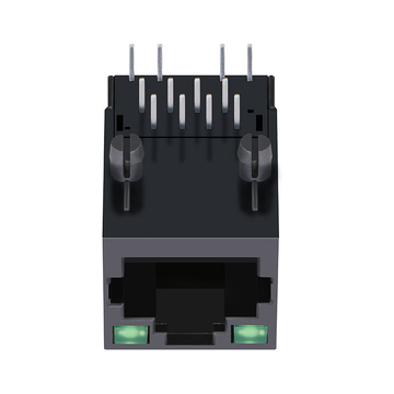 Совместимый с Belfuse SI-80024-F неэкранированный разъем RJ45 LPJ1014NWNL 1000 Base-T, с контактом вверх, зеленый/зеленый светодиод, изображение 4