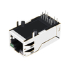 Compatible avec l'impulsion JK0-0020NL LINK-PP LPJK0020AINL Connecteur magnétique RJ45 PoE 10/100 Base-T 1x1, languette vers le haut, LED jaune et verte/verte (image miniature 3)