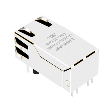 Pulse JXK0-0125NL Compatible LINK-PP LPJK4017AINL 10/100 Base-T Tab Up Yellow&Green/Green Led 1x1 Port RJ45 Female PCB Connector image 5