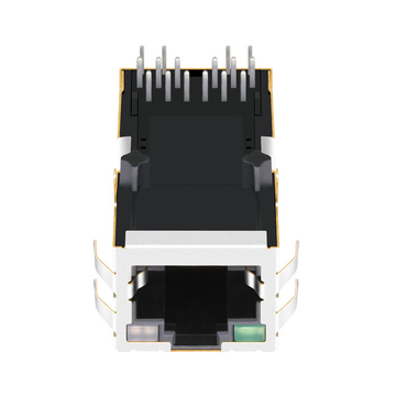 LPJK4036A8NL 1x1 Портовый RJ45 100/1000 Base-T Ethernet Разъем с врезкой вверх Зеленый/Желтый и зеленый светодиод Изображение 4