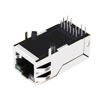 LPJK0036AINL Single Port RJ45 with magnetics Transformer Connector 100/1000 Base-T Tab Up Yellow&Green/Green Led image 4