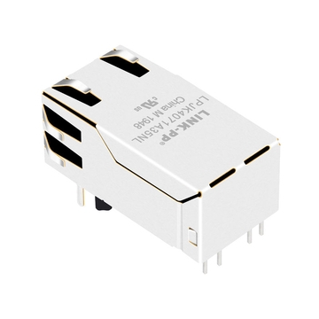 Совместимость с XFMRS XFGIG12-CTxu1-4L LINK-PP LPJK4071A35NL 100/1000 Base-T Tab Up Yellow&Green/Yellow Led 1x1 Port Shielded Modular Connector RJ-45 Jack image 5