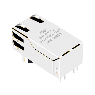 Совместимый модуль Belfuse 0826-1D1T-43-F с разъемом RJ45 100/1000 Base-T, клемма вверх, желтый/зеленый светодиод, изображение 3