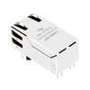Halo HFJT1-1G16C3-L12RL Compatible LINK-PP LPJK0036AHNL 100/1000 Base-T Tab Up أخضر/أصفر Led 1x1 منفذ RJ 45 موصل جاك صورة الإبهام 5